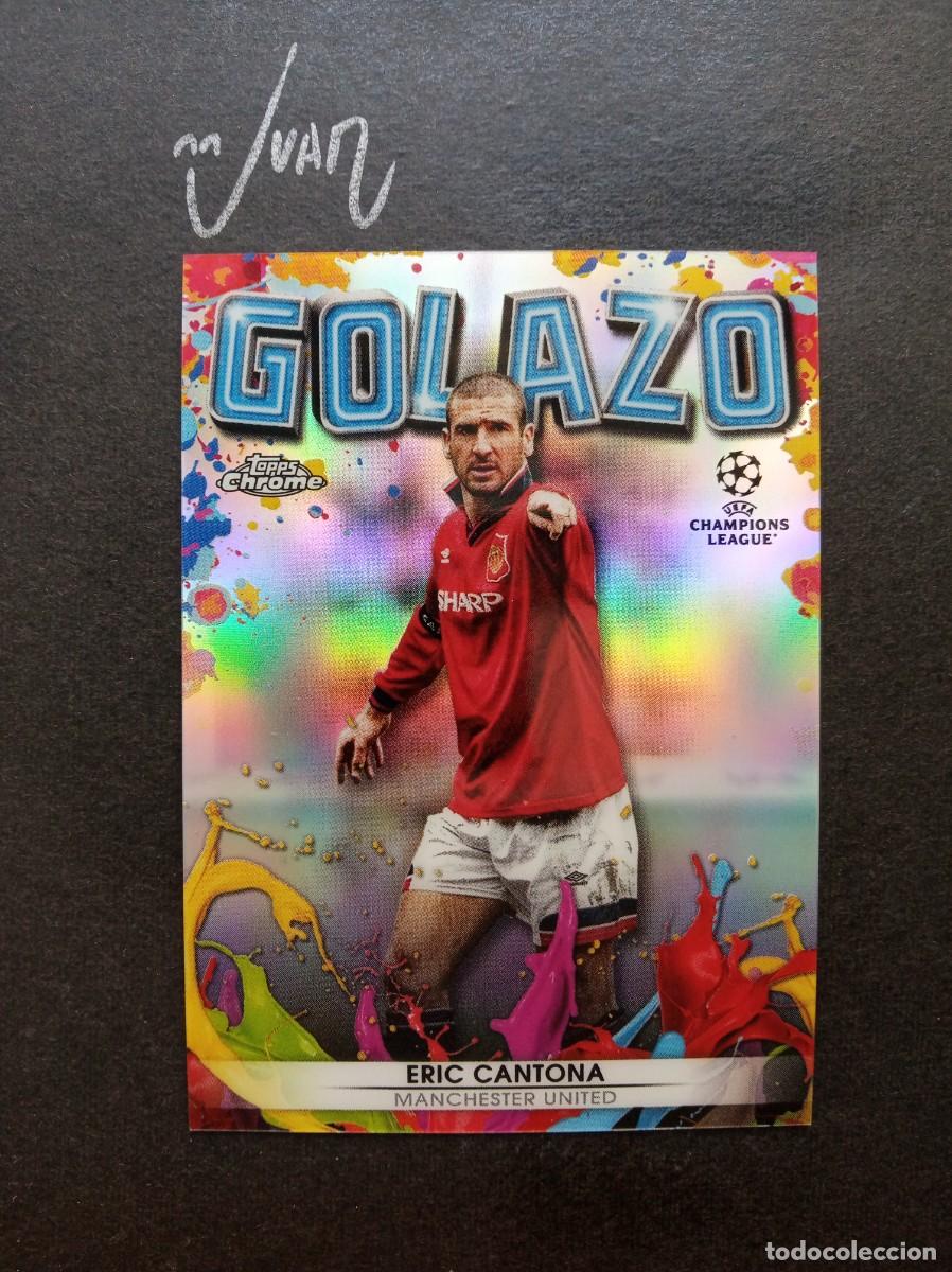 Cartes &agrave; collectionner de Football: G-8 GOLAZO CANTONA MANCHESTER UNITED FRANCIA ⚽ TOPPS &reg; CHROME UEFA CHAMPIONS 2021 2022 21 22 NUEVO