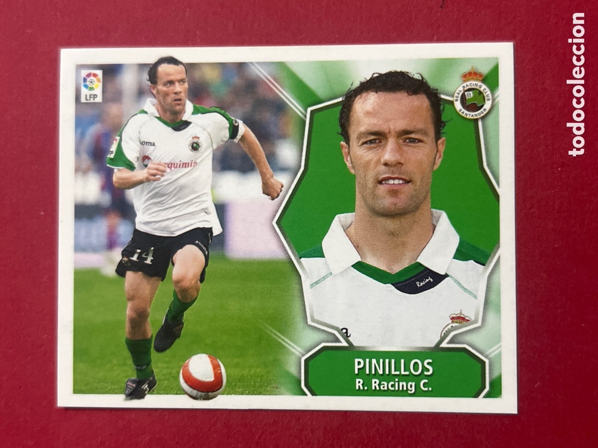 Cartes &agrave; collectionner de Football: C4337. EDICIONES ESTE - LIGA BBVA 2008 2009/08-09 - R. RACING C. - PINILLOS - SIN PEGAR