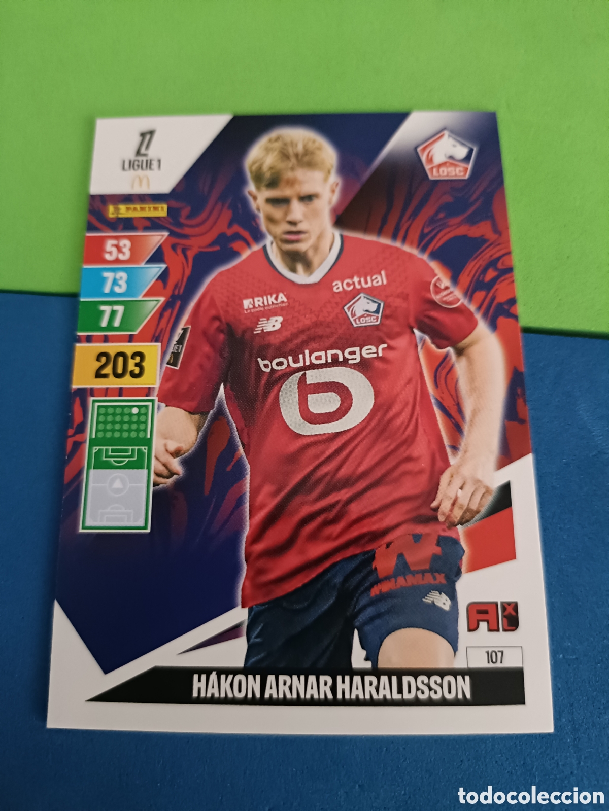 Cromos de F&uacute;tbol: LIGUE 1 FRANCIA FRANCE ADRENALYN XL 24 25 2024 2025 - 107 Haraldsson