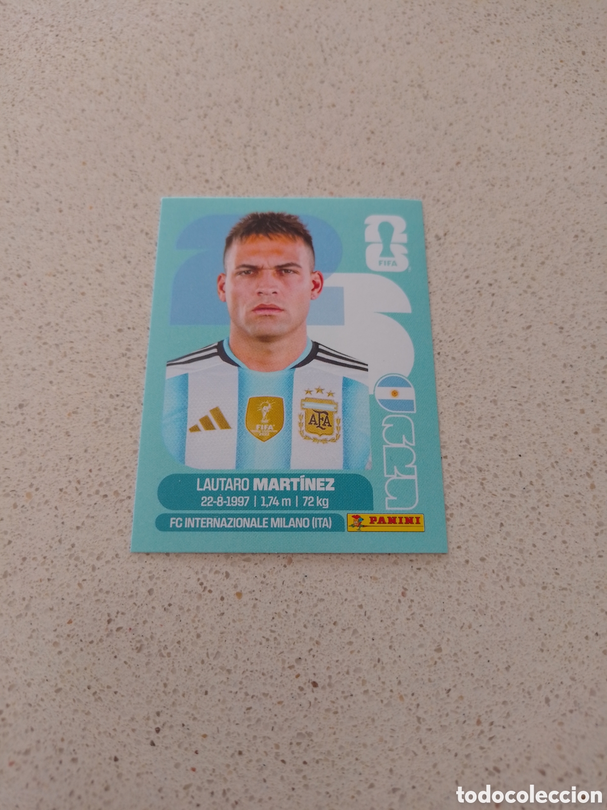 Cromos de F&uacute;tbol: CROKO N&Uacute;MERO 18 LAUTARO MART&Iacute;NEZ ARGENTINA. MUNDIAL 2026. PANINI.