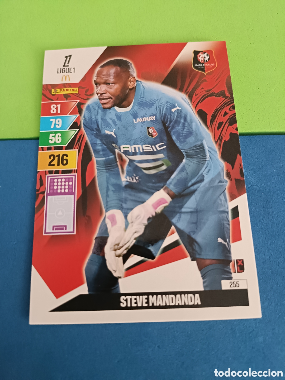 Cromos de F&uacute;tbol: LIGUE 1 FRANCIA FRANCE ADRENALYN XL 24 25 2024 2025 - 255 Mandanda