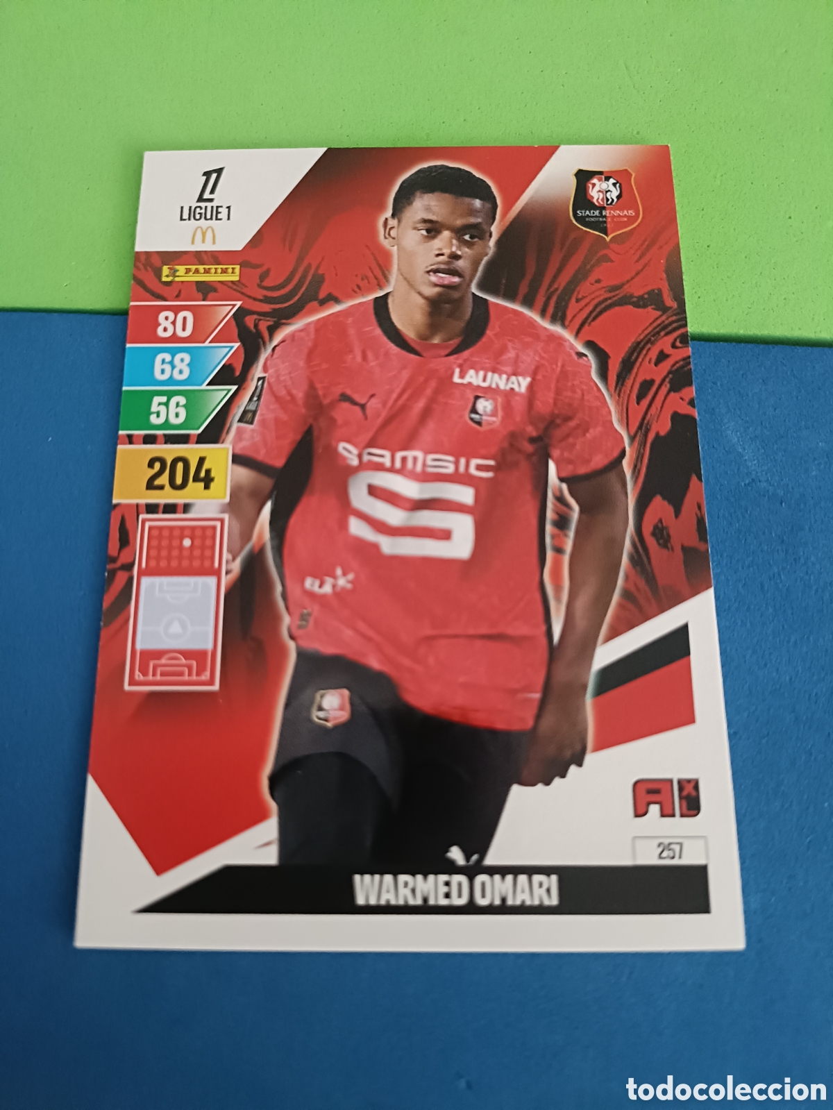 Cromos de F&uacute;tbol: LIGUE 1 FRANCIA FRANCE ADRENALYN XL 24 25 2024 2025 - 257 Omari