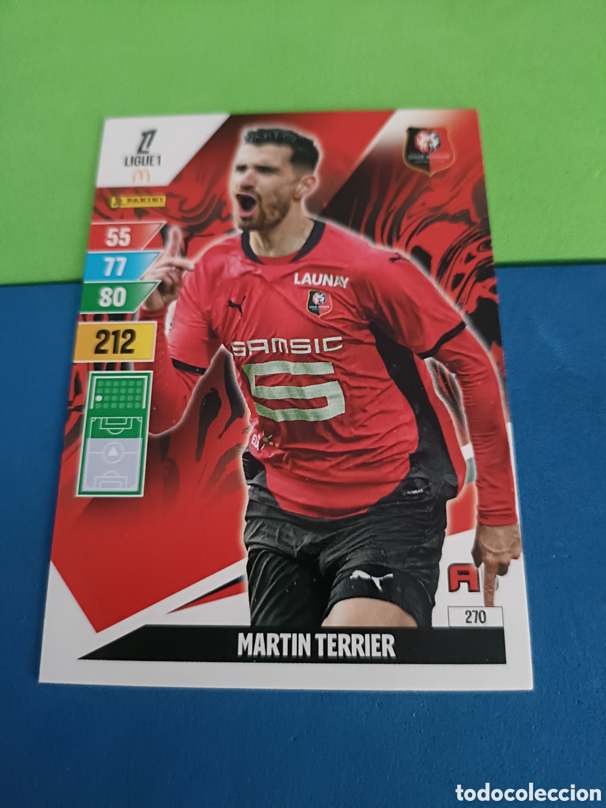 Cromos de F&uacute;tbol: LIGUE 1 FRANCIA FRANCE ADRENALYN XL 24 25 2024 2025 - 270 Terrier