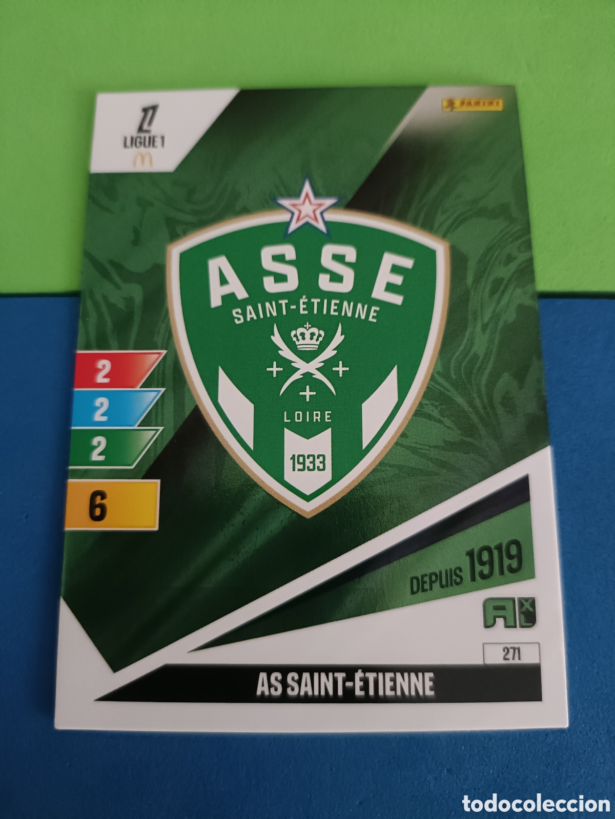 Cromos de F&uacute;tbol: LIGUE 1 FRANCIA FRANCE ADRENALYN XL 24 25 2024 2025 - 271 As Saint Etienne