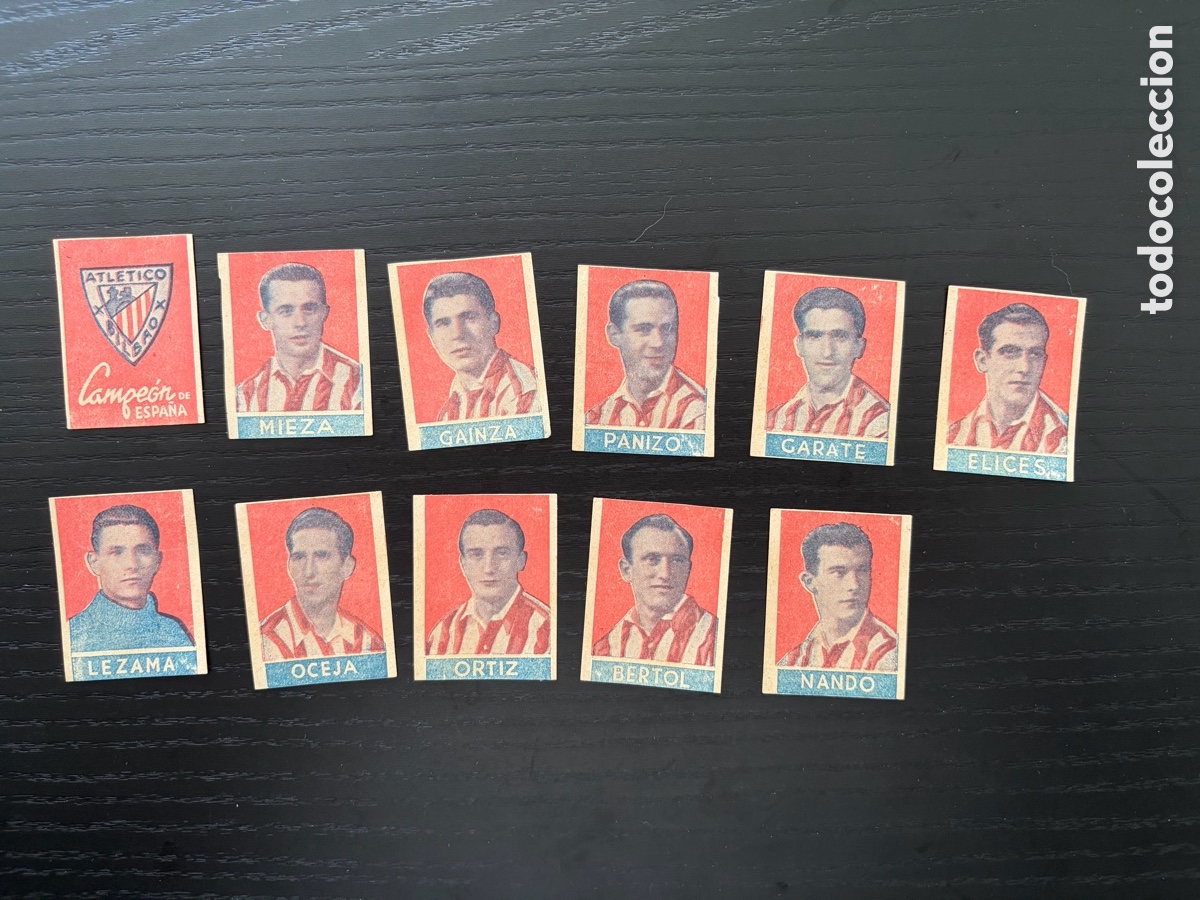 Cromos de F&uacute;tbol: Lote cromos Athletic Club de Bilbao editorial desconocida 1943