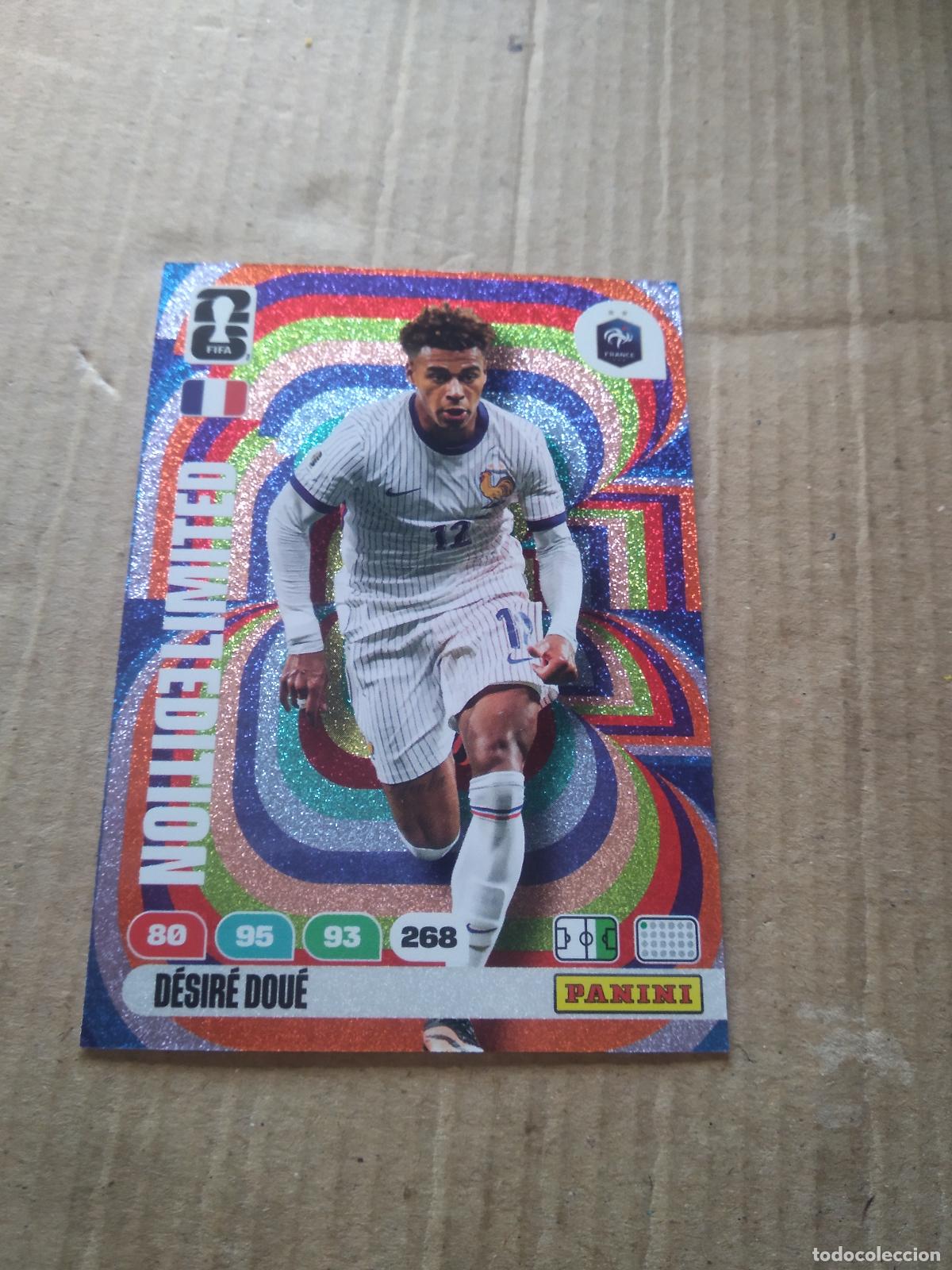 Cromos de F&uacute;tbol: DESIRE DOUE FRANCIA EDICION LIMITADA CROMO FUTBOL PANINI ADRENALYN MUNDIAL 2026 WORLD CUP