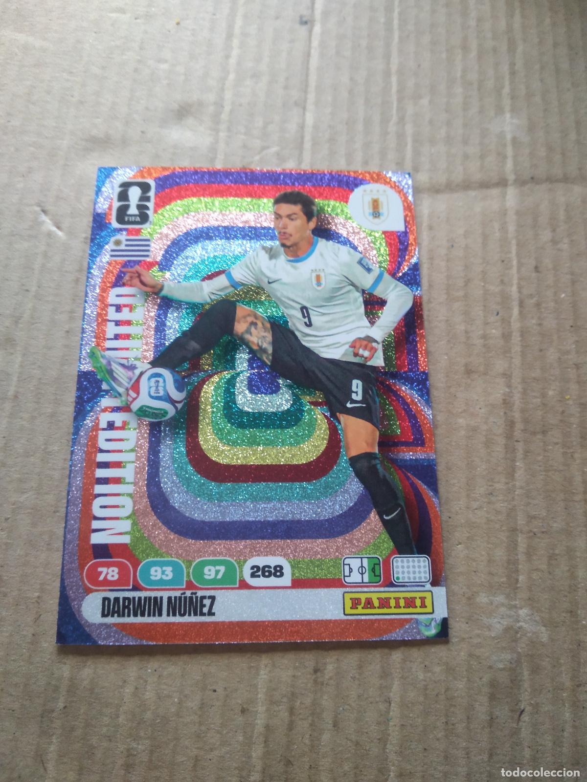 Cromos de F&uacute;tbol: DARWIN NU&Ntilde;EZ URUGUAY EDICION LIMITADA CROMO FUTBOL PANINI ADRENALYN MUNDIAL 2026 WORLD CUP
