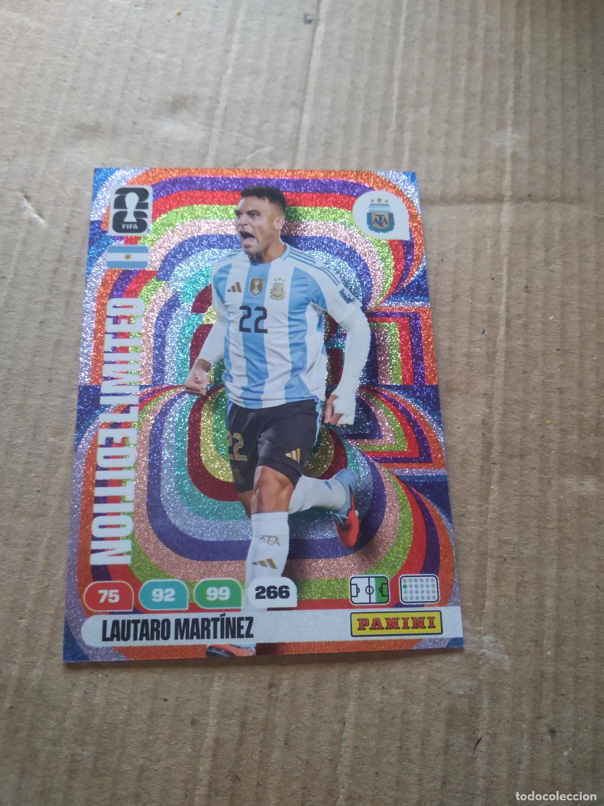 Fu&szlig;ball-Sticker: LAUTARO MARTINEZ ARGENTINA EDICION LIMITADA CROMO FUTBOL PANINI ADRENALYN MUNDIAL 2026 WORLD CUP