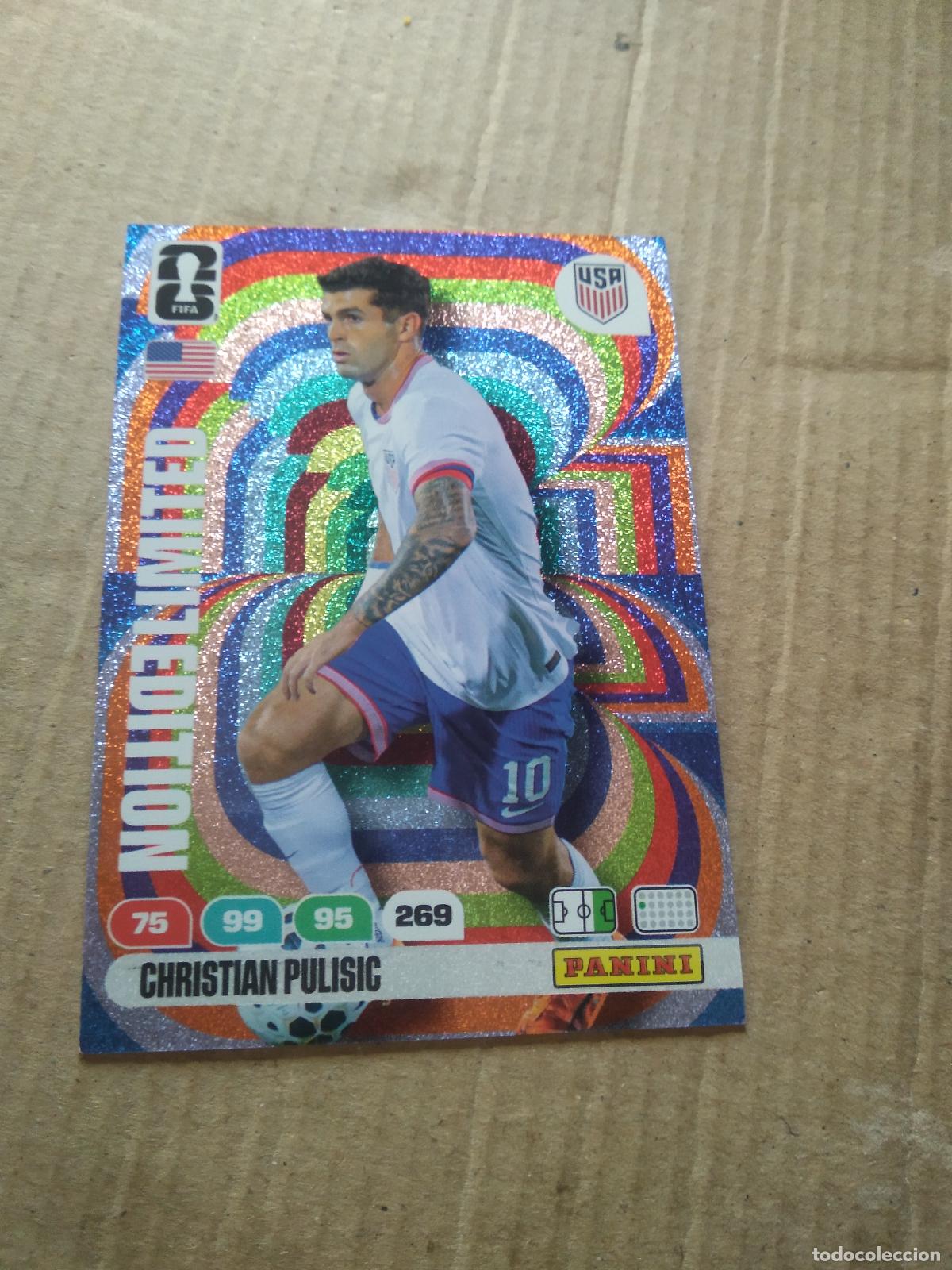 Cromos de F&uacute;tbol: PULISIC USA ESTADOS UNIDOS EDICION LIMITADA CROMO FUTBOL PANINI ADRENALYN MUNDIAL 2026 WORLD CUP