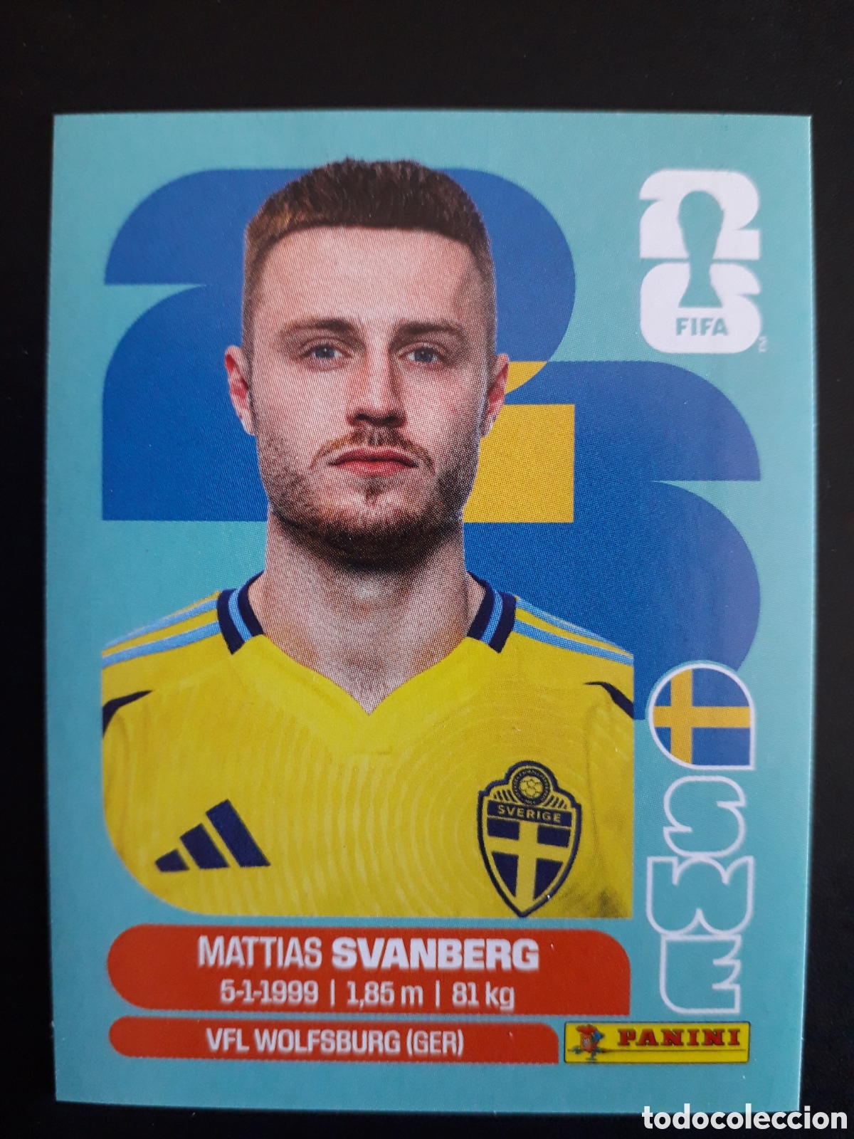 Figurine di Calcio: SVANBERG SUECIA SWE 12 MUNDIAL F&Uacute;TBOL 2026 FIFA WORLD CUP PANINI SIN PEGAR PEDIDO M&Iacute;NIMO 3&euro;.