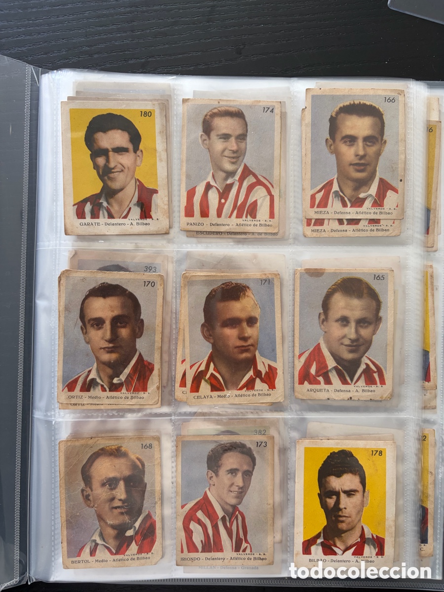 Cromos de F&uacute;tbol: 290 cromos nunca pegados 1944 Foto Sorpresa / Campeonato de Foot - Ball 1944-45