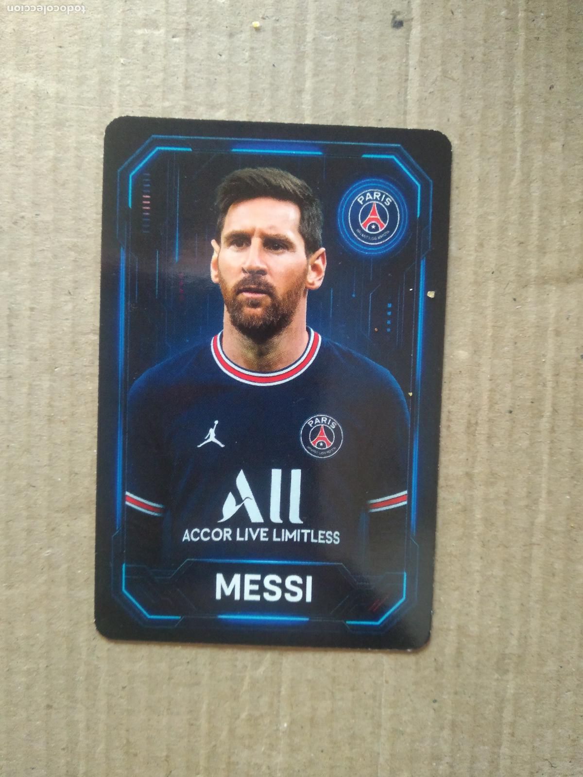 Cromos de F&uacute;tbol: MESSI PARIS SAINT GERMAIN PSG CROMO TARJETA FUTBOL EDITADO EN BRASIL