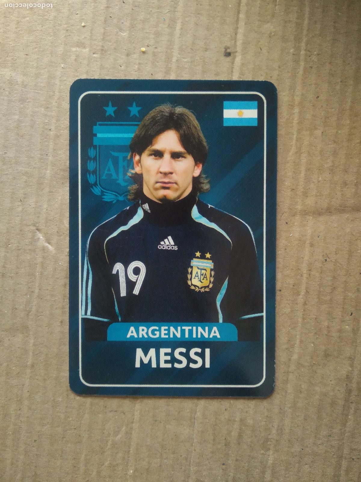 Cromos de F&uacute;tbol: MESSI SELECCION ARGENTINA CROMO TARJETA FUTBOL EDITADO EN BRASIL