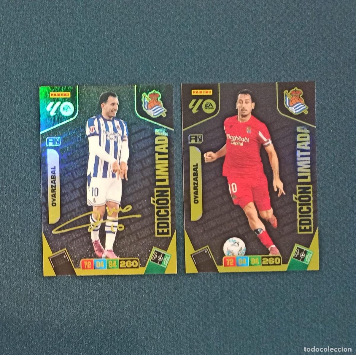 Cromos de F&uacute;tbol: PACK 2 EDICION LIMITADA FRIMADA OYARZABAL REAL SOCIEDAD PANINI ADRENALYN XL 25 26 2025 2026