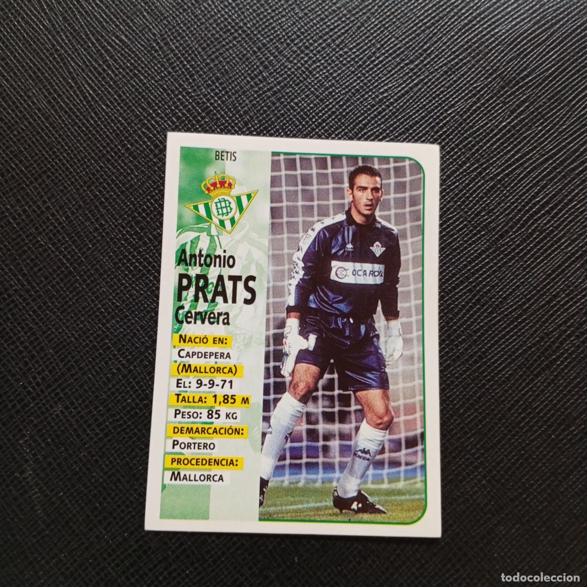 Cromos de F&uacute;tbol: 143 PRATS REAL BETIS PANINI 1998 1999 FUTBOL CROMO 98 99 - SIN PEGAR - A173 PG31