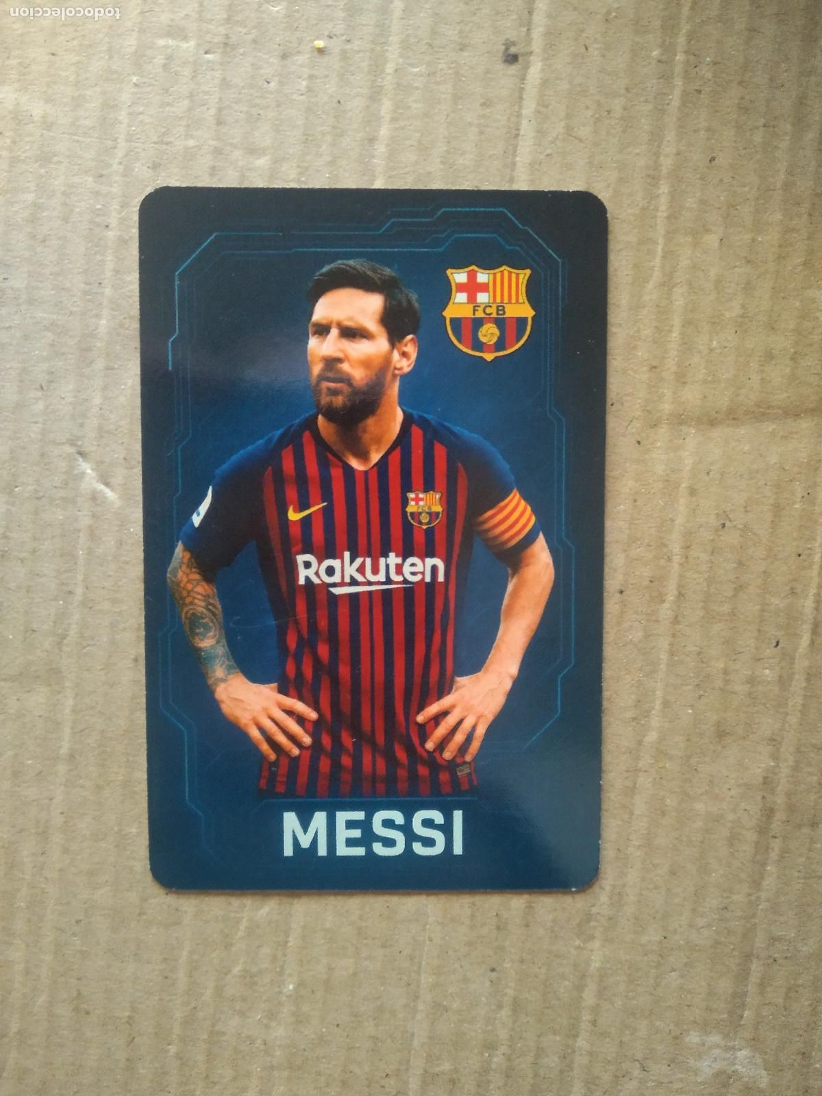 Cromos de F&uacute;tbol: MESSI BARCELONA BAR&Ccedil;A CROMO TARJETA FUTBOL EDITADO EN BRASIL