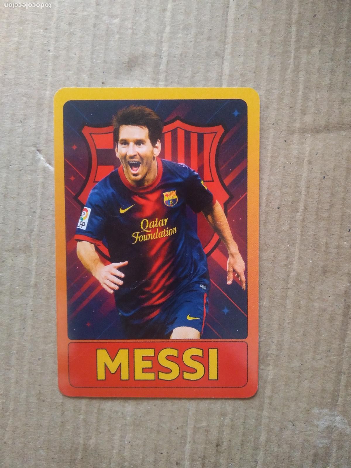 Cromos de F&uacute;tbol: MESSI BARCELONA BAR&Ccedil;A CROMO TARJETA FUTBOL EDITADO EN BRASIL