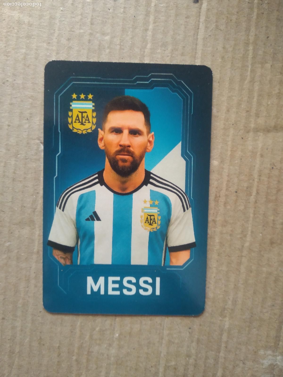 Cromos de F&uacute;tbol: MESSI SELECCION ARGENTINA CROMO TARJETA FUTBOL EDITADO EN BRASIL