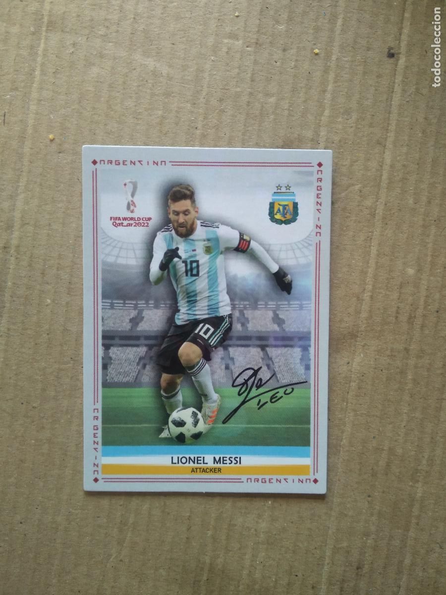 Cromos de F&uacute;tbol: MESSI ARGENTINA CROMO FUTBOL MUNDIAL 2022 WORLD CUP COPA DEL MUNDO EDITADO EN BRASIL