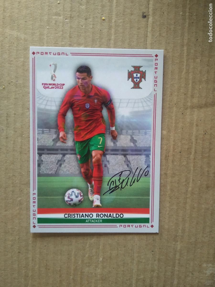Cromos de F&uacute;tbol: CRISTIANO RONALDO PORTUGAL CROMO FUTBOL MUNDIAL 2022 WORLD CUP COPA DEL MUNDO EDITADO EN BRASIL