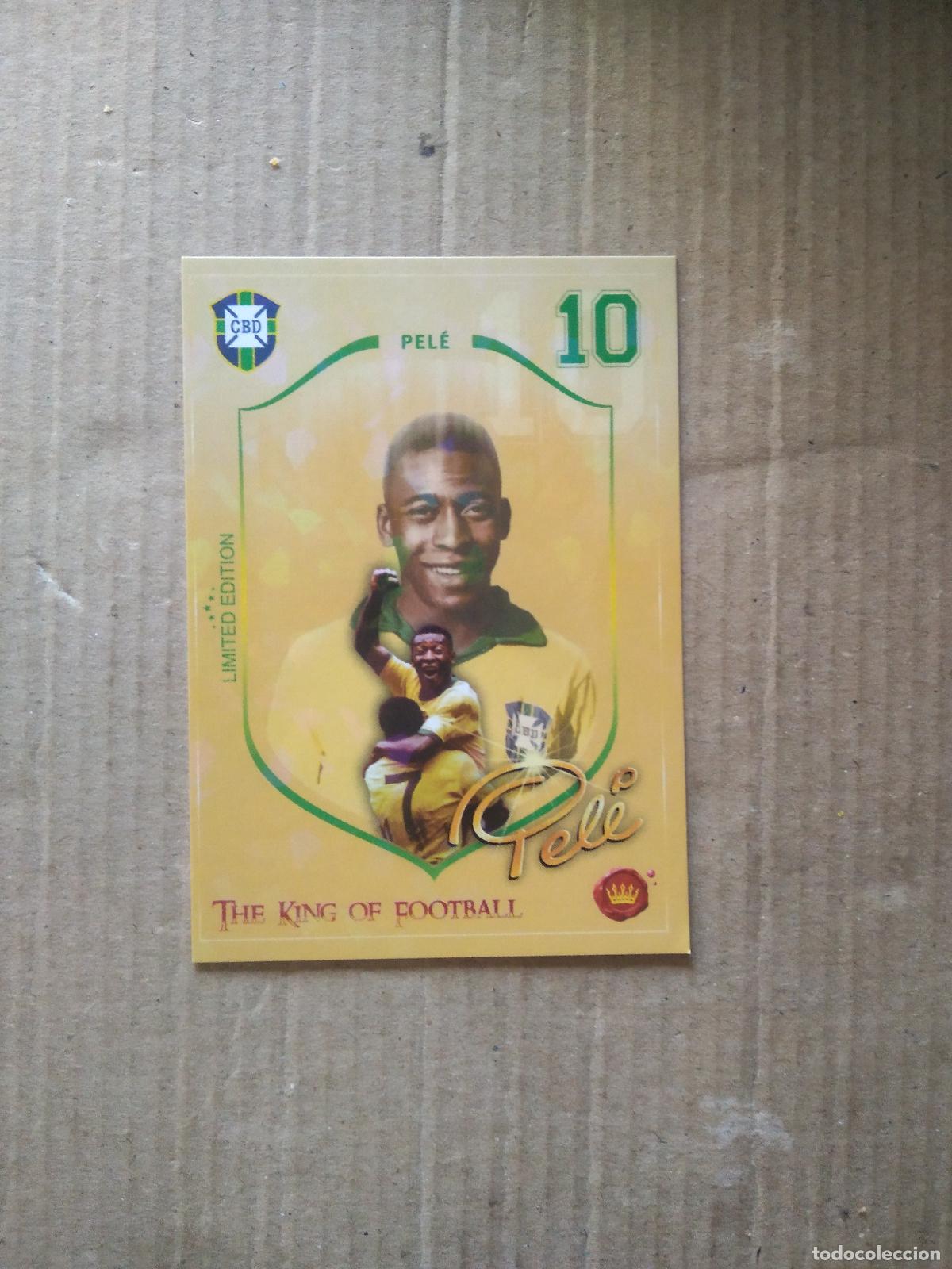 Cromos de F&uacute;tbol: PELE EDICION LIMITADA EL REY CROMO FUTBOL MUNDIAL 2022 WORLD CUP COPA DEL MUNDO EDITADO EN BRASIL