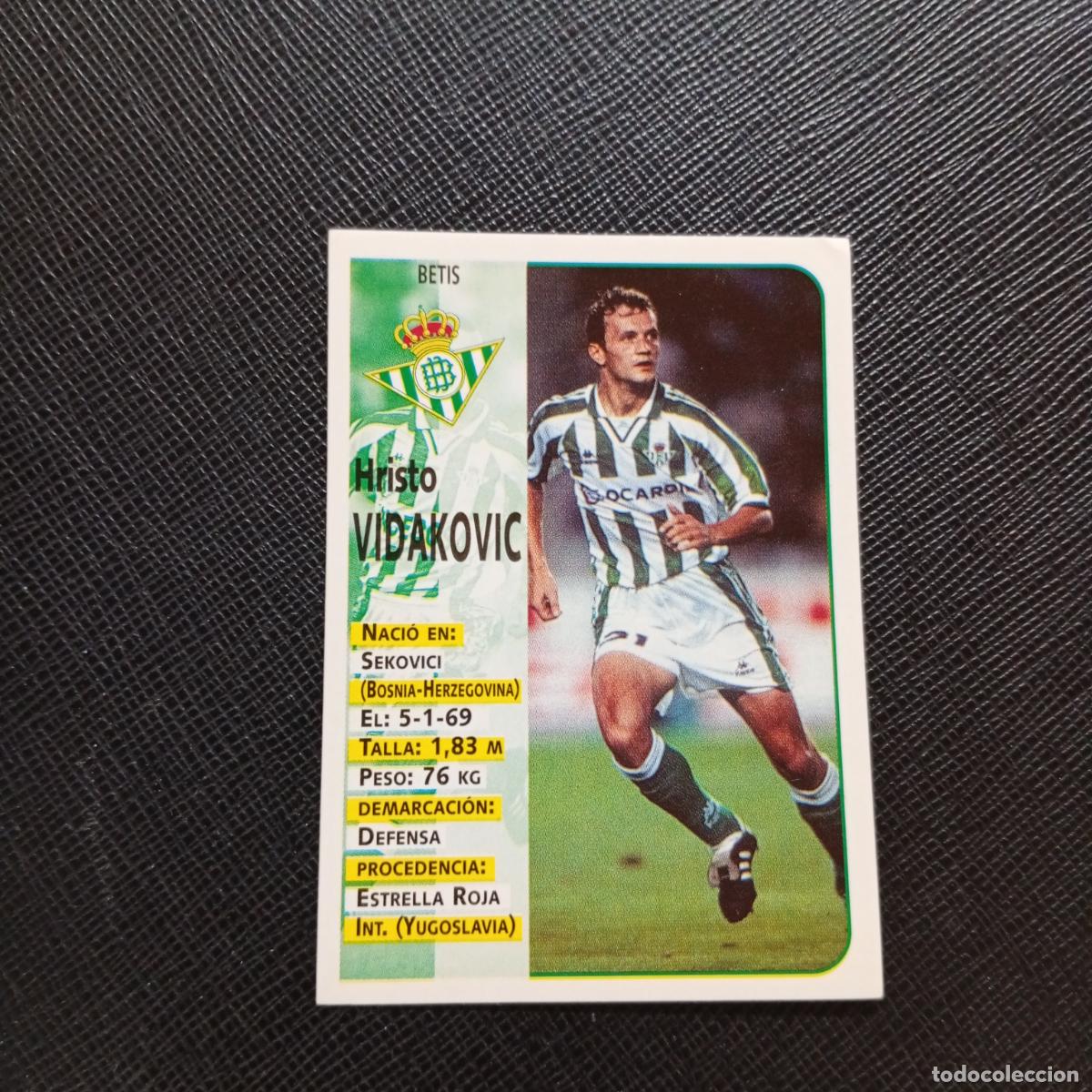 Cromos de F&uacute;tbol: 146 VIDAKOVIC REAL BETIS PANINI 1998 1999 FUTBOL CROMO 98 99 - SIN PEGAR - A173 PG32