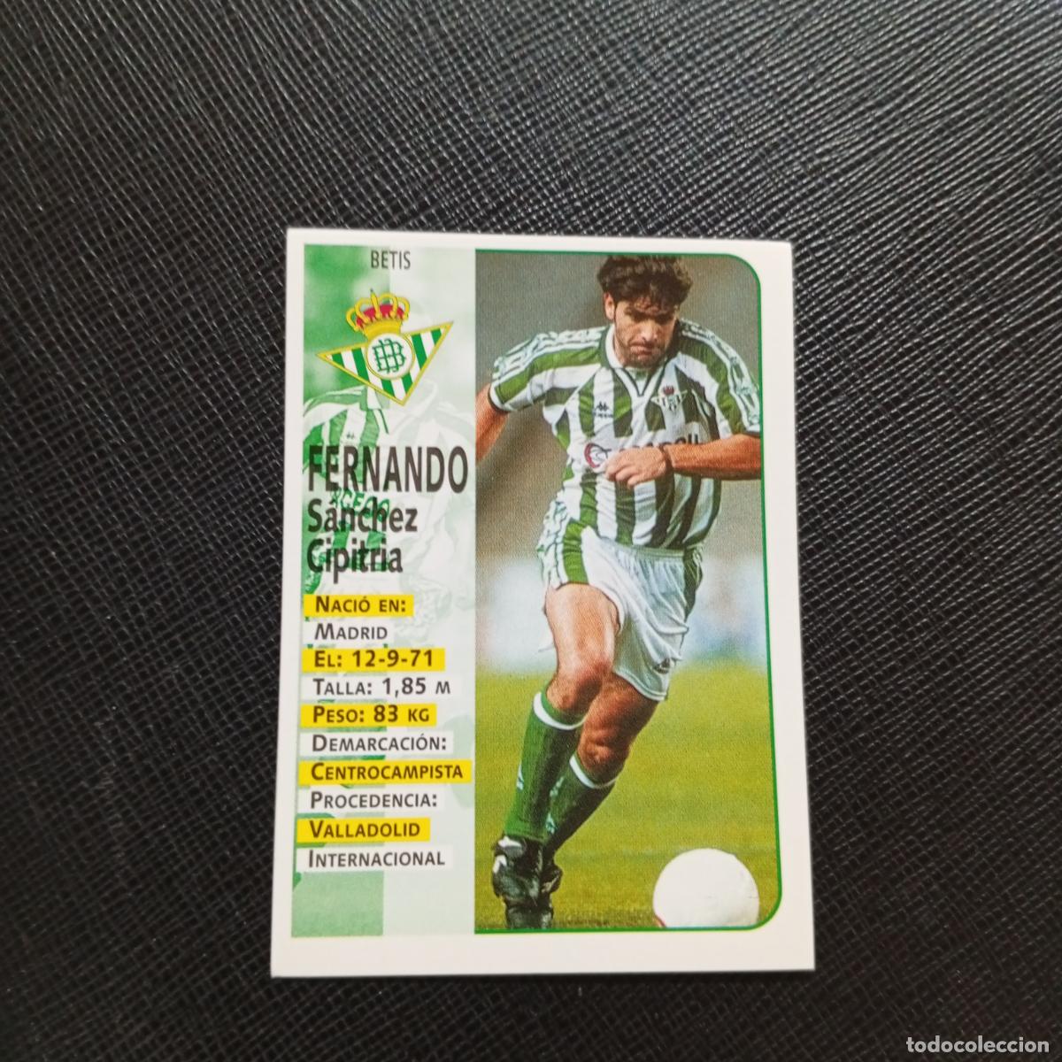 Cromos de F&uacute;tbol: 149 FERNANDO REAL BETIS PANINI 1998 1999 FUTBOL CROMO 98 99 - SIN PEGAR - A173 PG32
