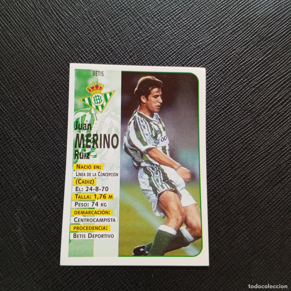 Cromos de F&uacute;tbol: 150 MERINO REAL BETIS PANINI 1998 1999 FUTBOL CROMO 98 99 - SIN PEGAR - A173 PG34