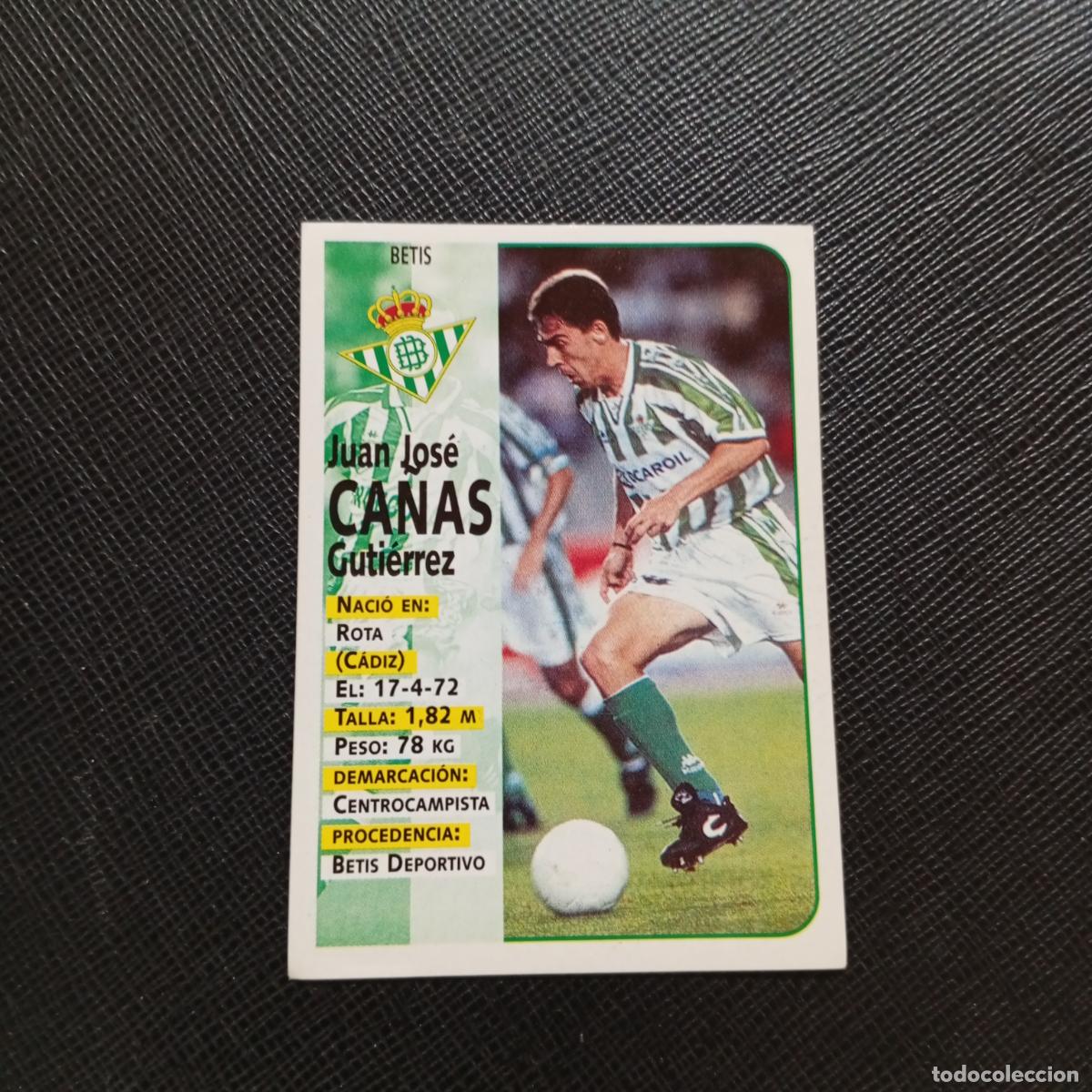 Cromos de F&uacute;tbol: 152 CA&Ntilde;AS REAL BETIS PANINI 1998 1999 FUTBOL CROMO 98 99 - SIN PEGAR - A173 PG34