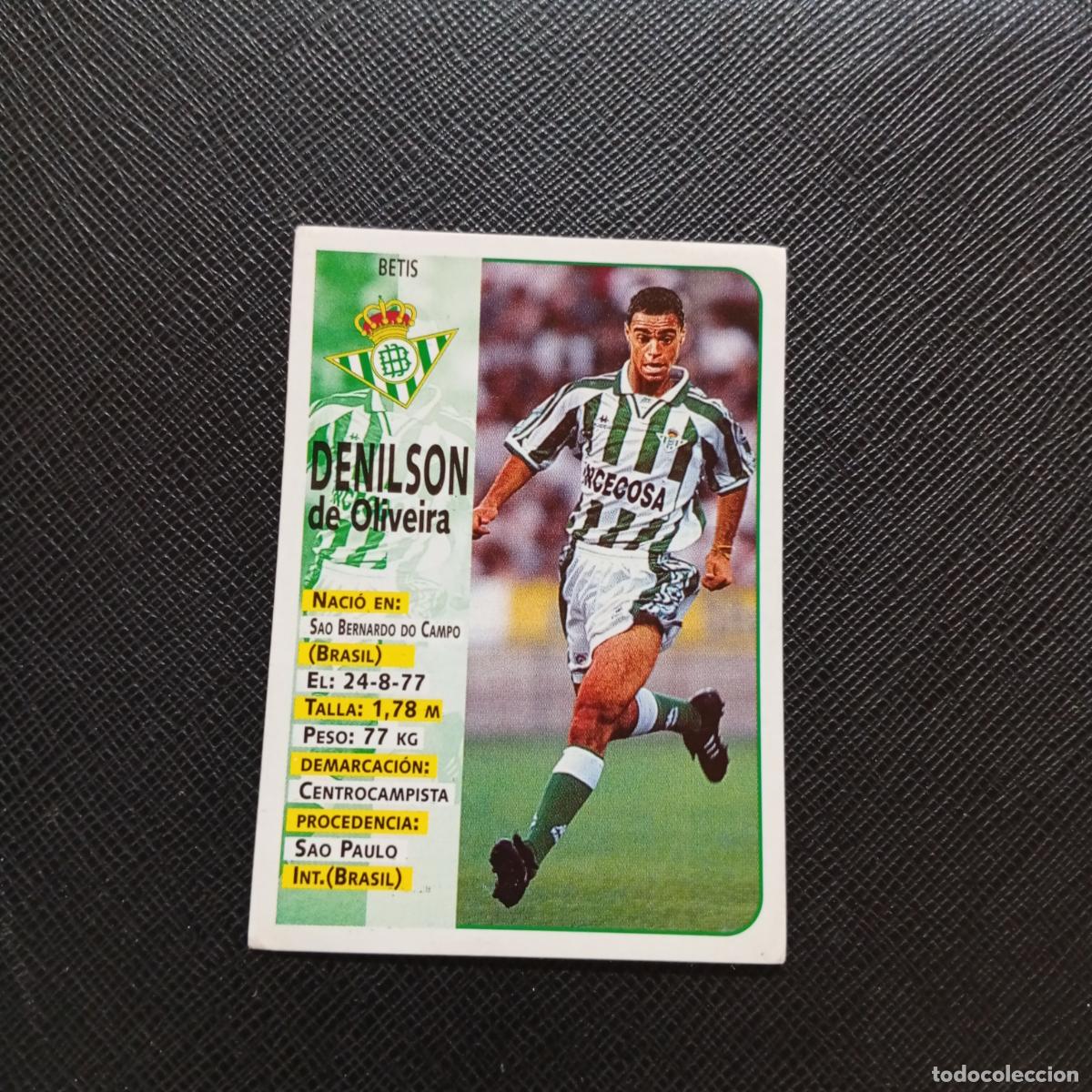 Cromos de F&uacute;tbol: 156 DENILSON REAL BETIS PANINI 1998 1999 FUTBOL CROMO 98 99 - SIN PEGAR - A173 PG35