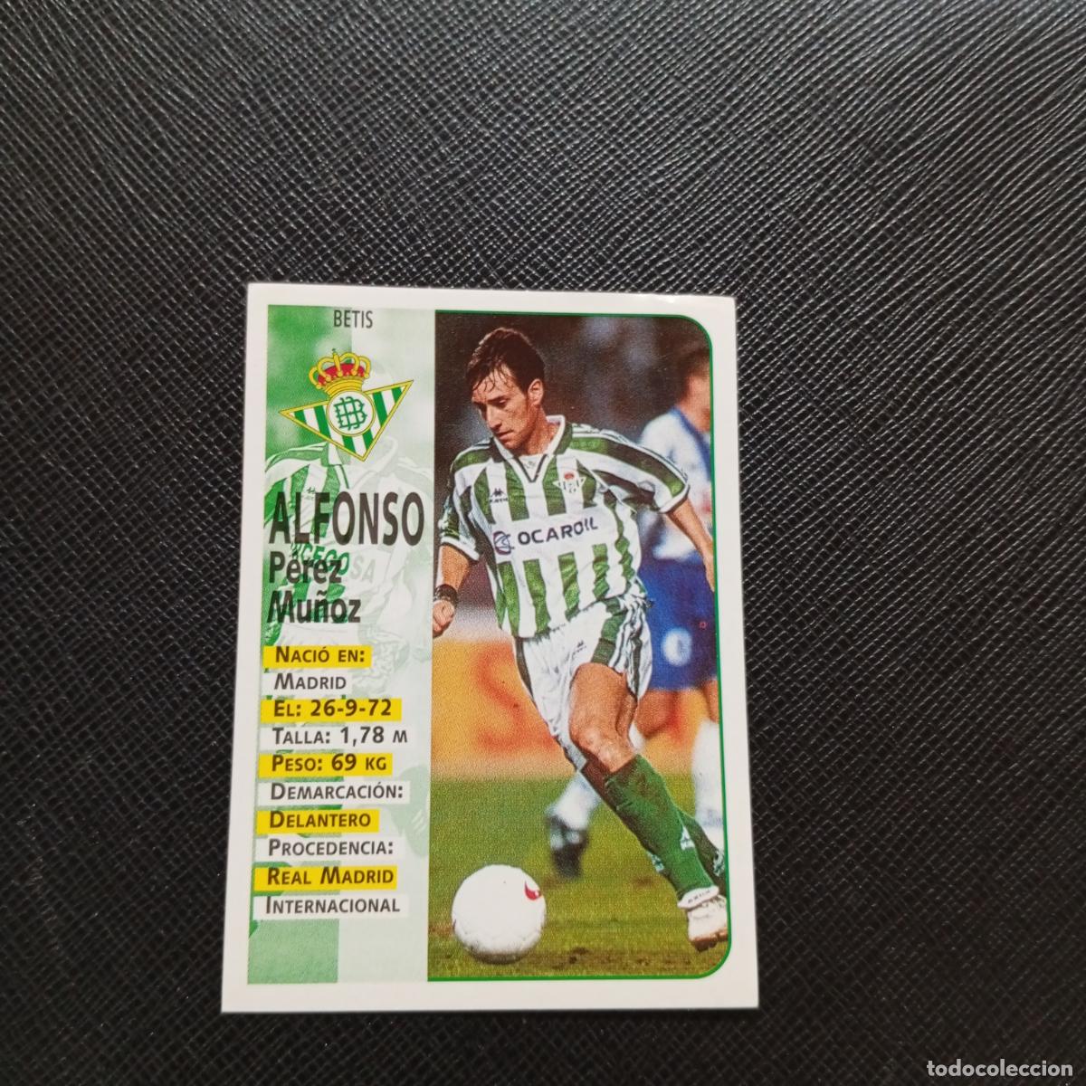 Cromos de F&uacute;tbol: 157 ALFONSO REAL BETIS PANINI 1998 1999 FUTBOL CROMO 98 99 - SIN PEGAR - A173 PG35