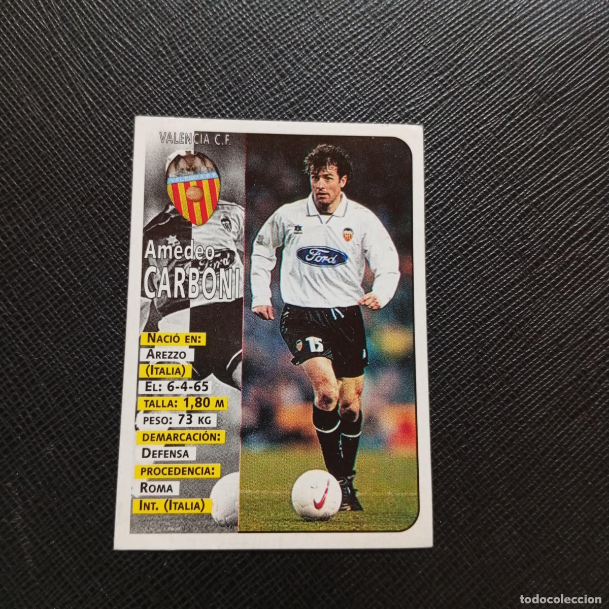Cromos de F&uacute;tbol: 167 CARBONI VALENCIA PANINI 1998 1999 FUTBOL CROMO 98 99 - SIN PEGAR - A173 PG38