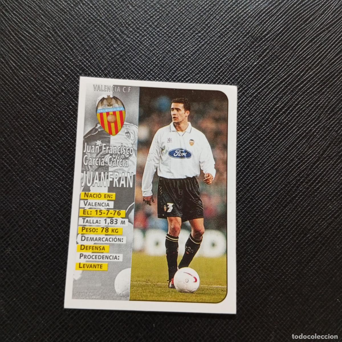 Cromos de F&uacute;tbol: 168 JUANFRAN VALENCIA PANINI 1998 1999 FUTBOL CROMO 98 99 - SIN PEGAR - A173 PG38