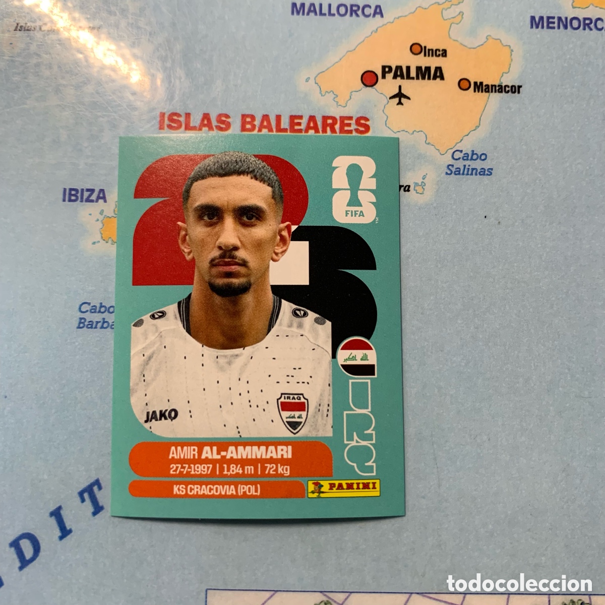 Fu&szlig;ball-Sticker: Irak n&uacute;mero 10 cromo panini Mundial Fifa World Cup 2026