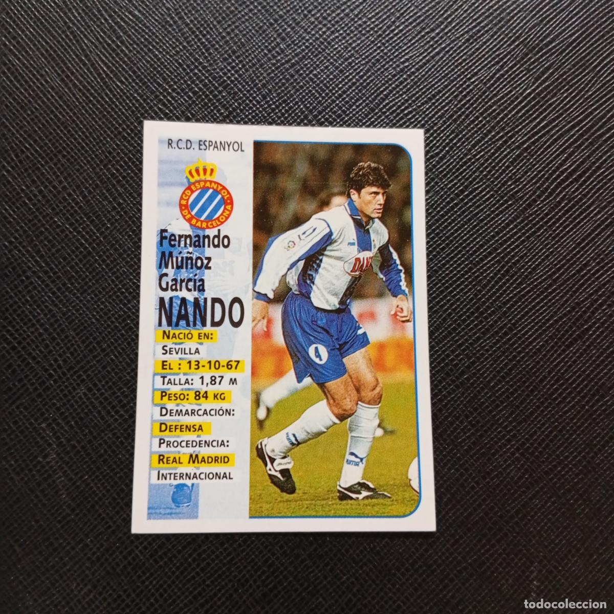 Fu&szlig;ball-Sticker: 183 NANDO ESPA&Ntilde;OL PANINI 1998 1999 FUTBOL CROMO 98 99 - SIN PEGAR - A173 PG41