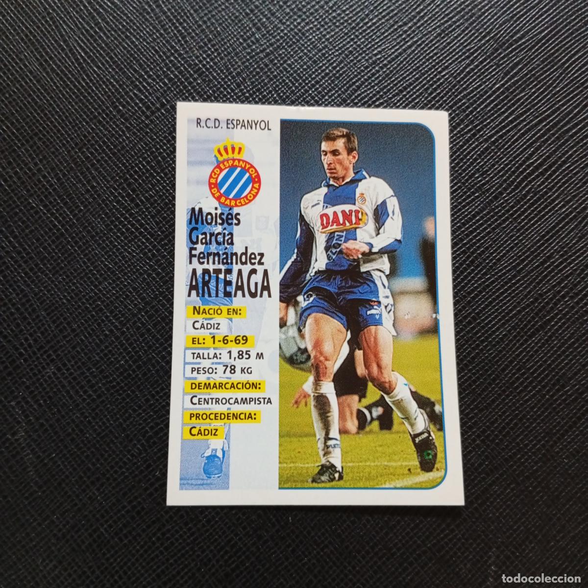 Cartes &agrave; collectionner de Football: 191 ARTEAGA ESPA&Ntilde;OL PANINI 1998 1999 FUTBOL CROMO 98 99 - SIN PEGAR - A173 PG42