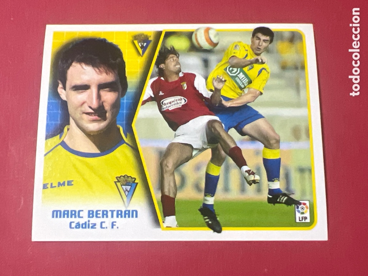 Cartes &agrave; collectionner de Football: C4348. EDICIONES ESTE LIGA 05 06 2005 2006 CROMO NUNCA PEGADO COLOCA CADIZ , MARC BERTRAN