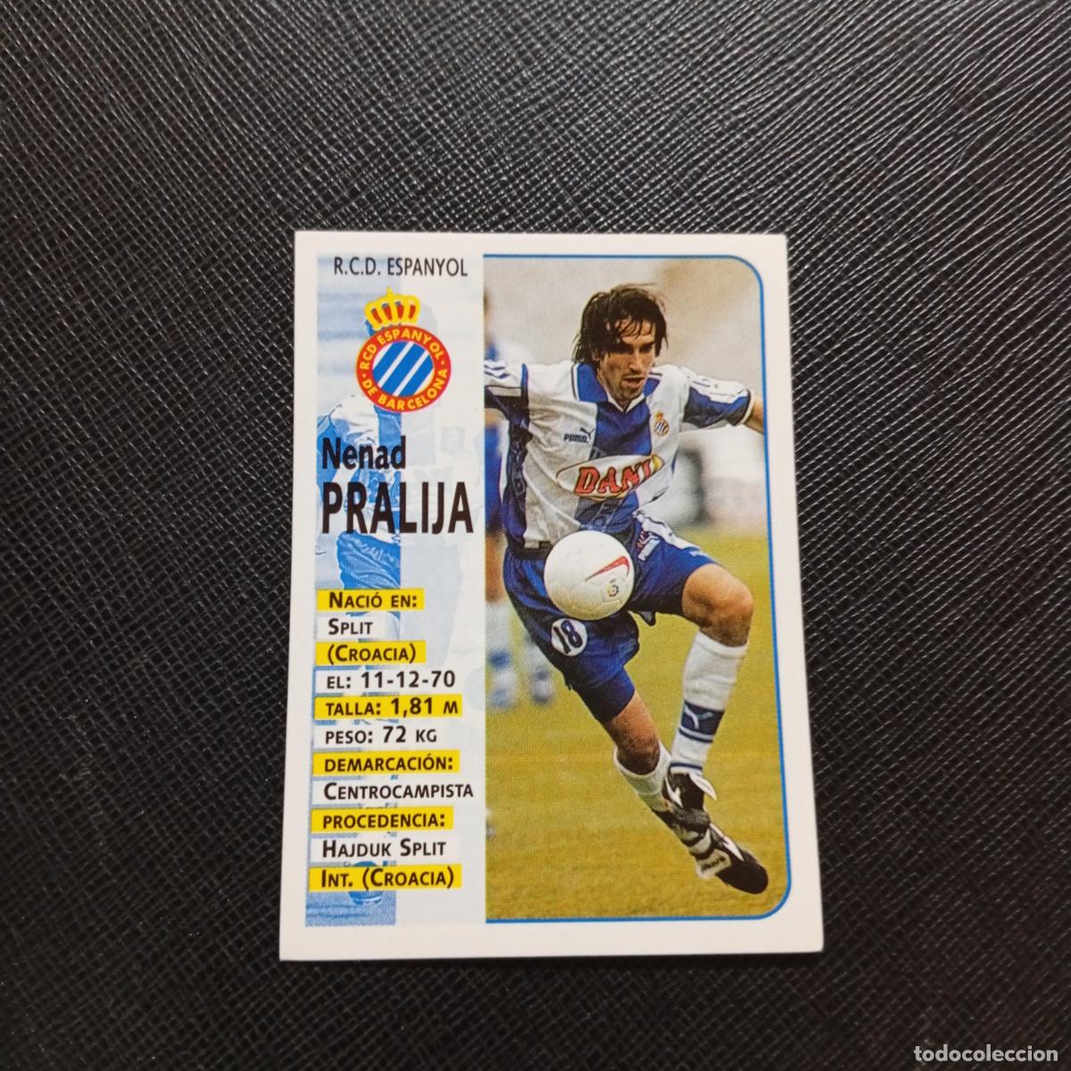 Cartes &agrave; collectionner de Football: 192 PRALIJA ESPA&Ntilde;OL PANINI 1998 1999 FUTBOL CROMO 98 99 - SIN PEGAR - A173 PG43