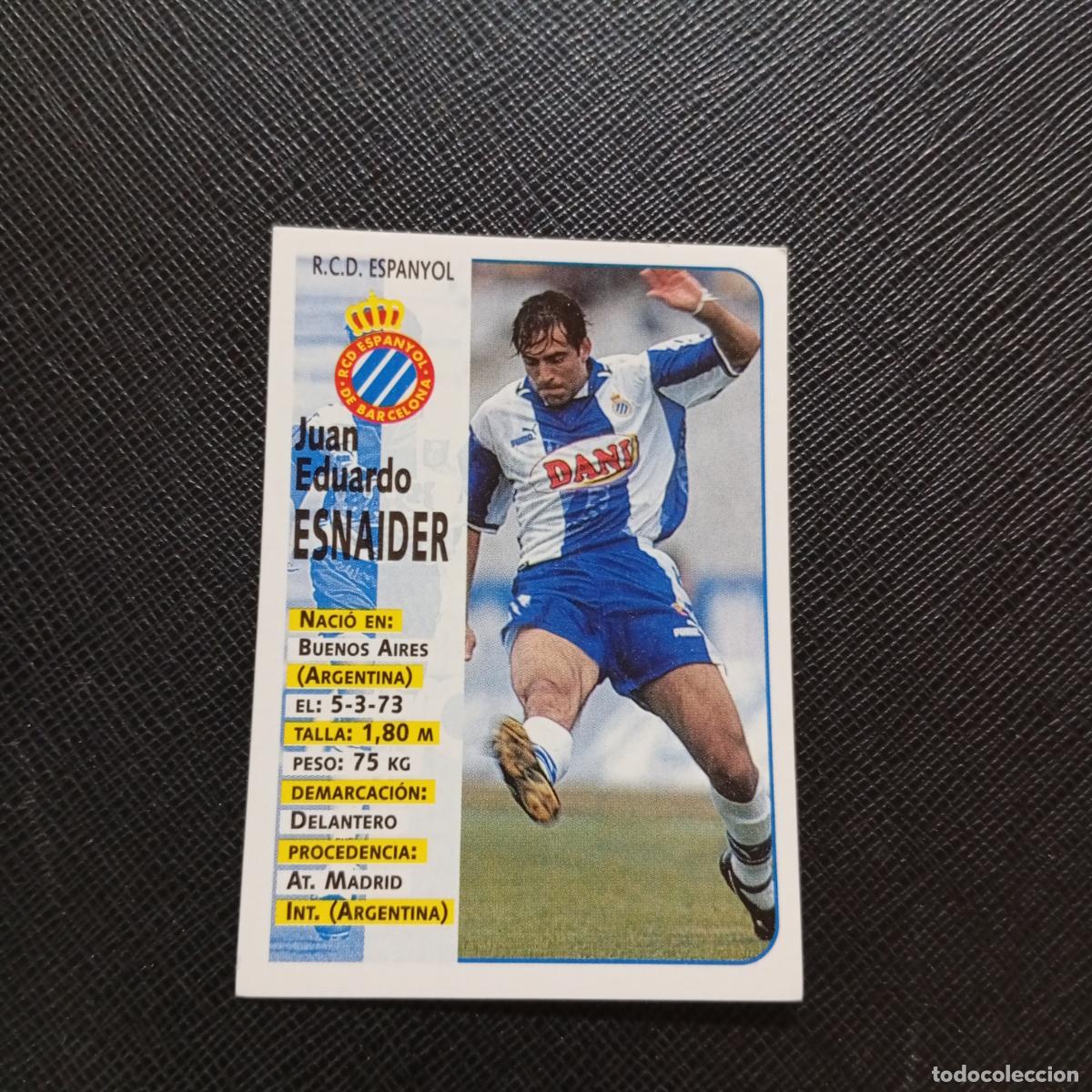 Football Stickers: 196 ESNAIDER ESPA&Ntilde;OL PANINI 1998 1999 FUTBOL CROMO 98 99 - SIN PEGAR - A173 PG45