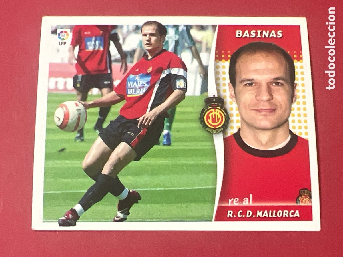 Cromos de F&uacute;tbol: C4355. BASINAS REAL MALLORCA EDICIONES ESTE 2006 2007 LIGA 06 07 NUEVO SIN PEGAR CROMO FUTBOL
