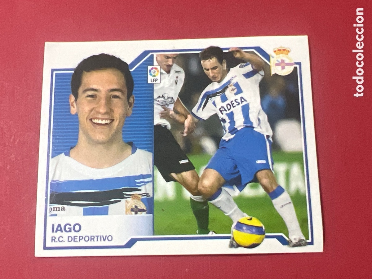 Figurine di Calcio: C4356. CROMO FUTBOL 07 08 SIN PEGAR LIGA ESTE 2007 2008 RC DEPOR CORU&Ntilde;A IAGO