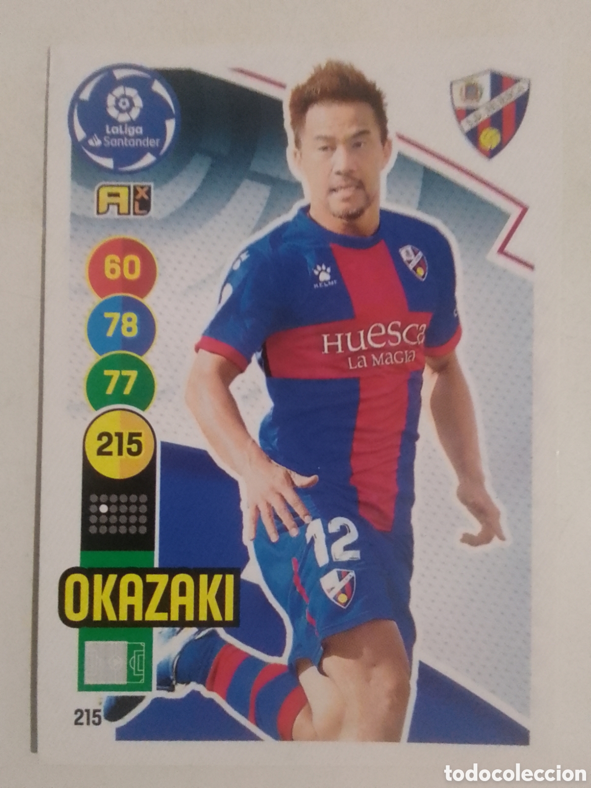 Cromos de F&uacute;tbol: Adrenalyn XL 2020-21 n&deg; 215 Okazaki &bull; Huesca.