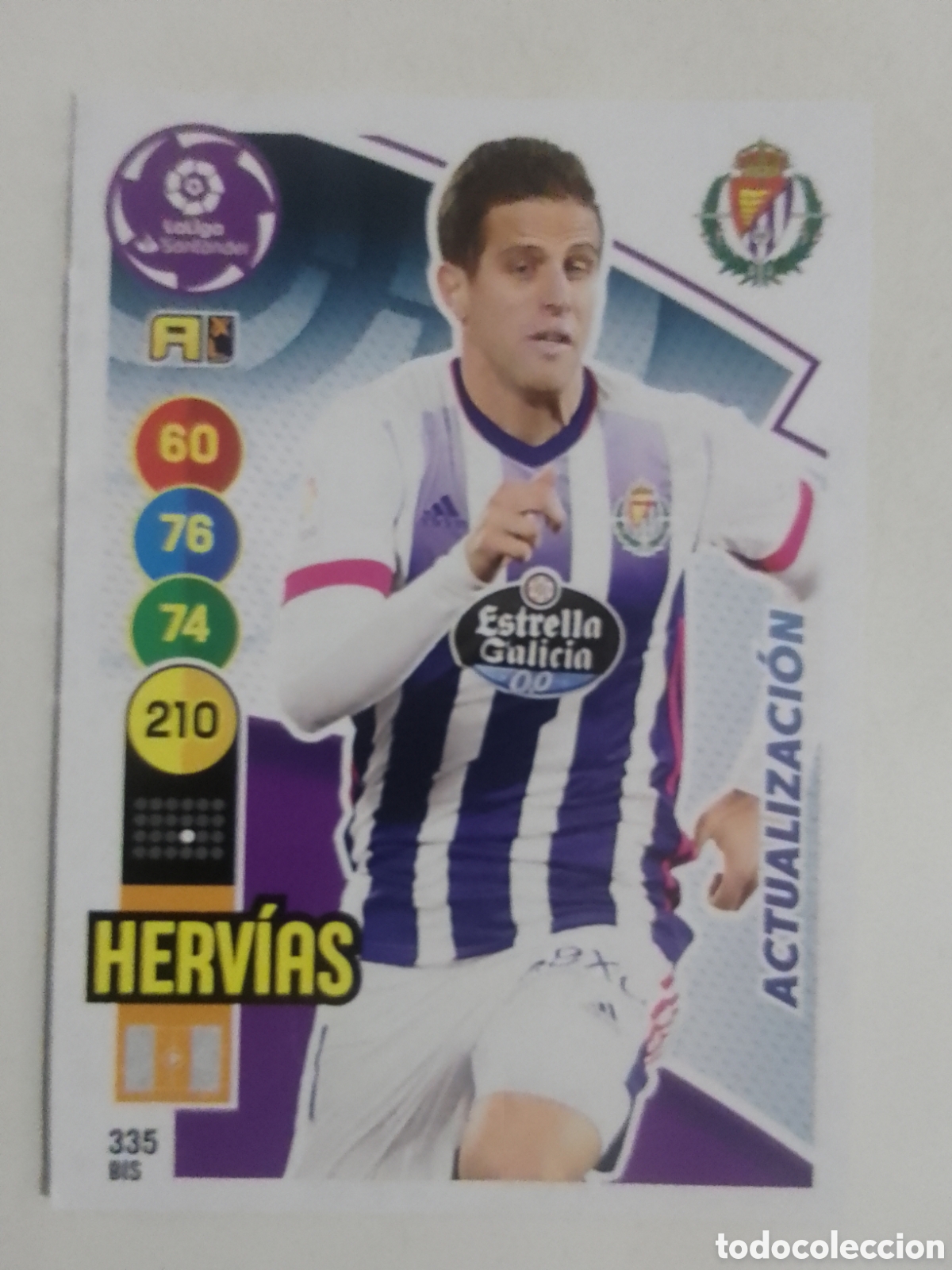 Cromos de F&uacute;tbol: Adrenalyn XL 2020-21 n&deg; 335 BIS Herv&iacute;as &bull; Valladolid. ACTUALIZACI&Oacute;N.