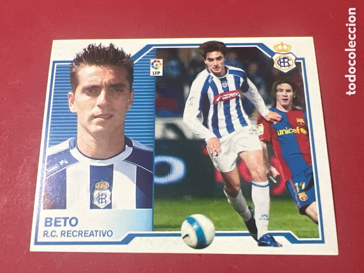 Cromos de F&uacute;tbol: C4370. Beto RC Recreativo Liga Este 07 08
