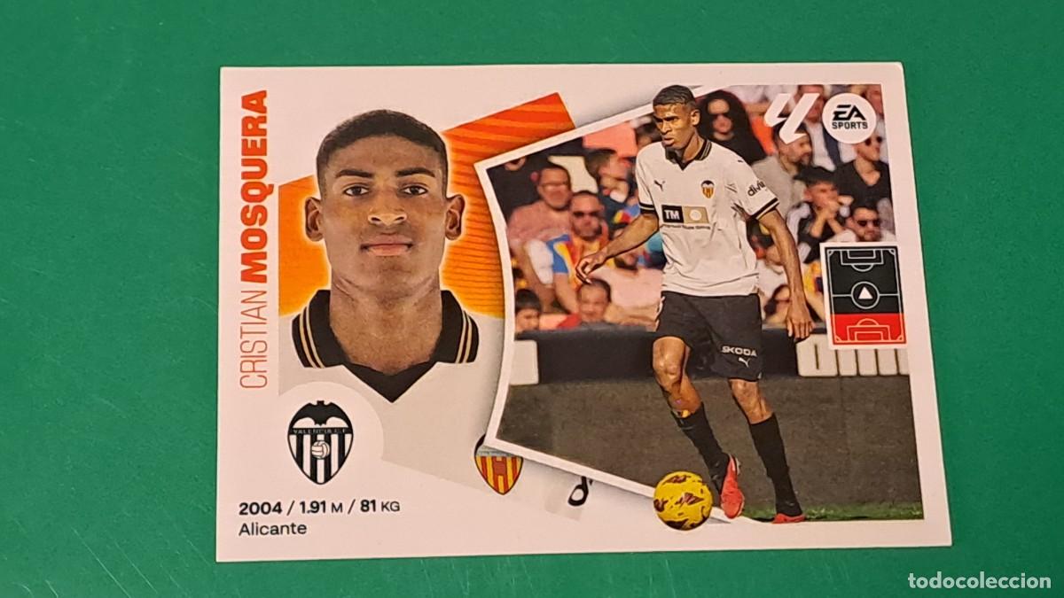 Cromos de F&uacute;tbol: LIGA ESTE 2024 2025 24 25 N&ordm; 9 A MOSQUERA VALENCIA NUEVO SIN PEGAR