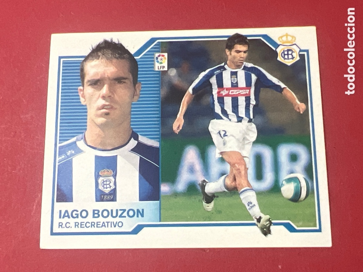 Cromos de F&uacute;tbol: C4372. Iago Bouz&oacute;n RC Recreativo Liga Este 07 08