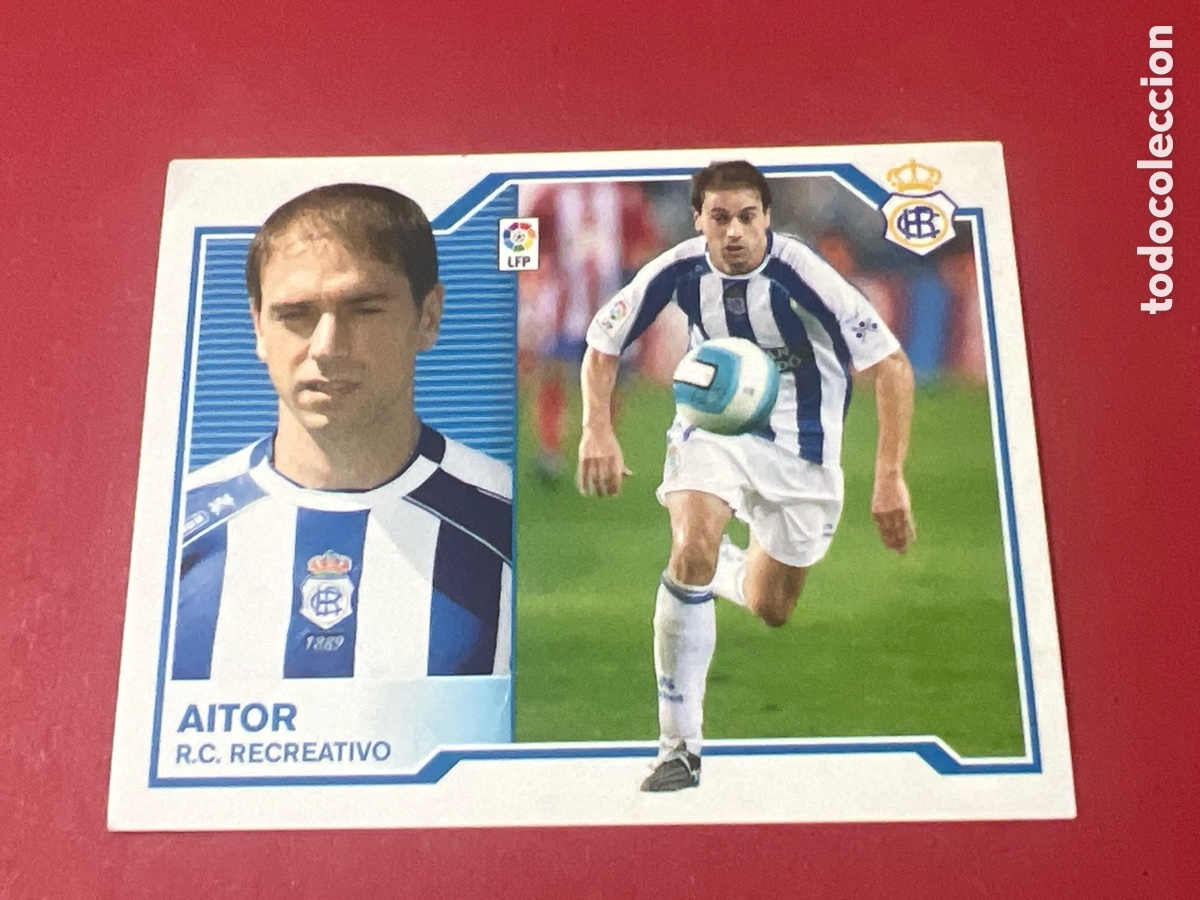 Cromos de F&uacute;tbol: C4373. CROMO FUTBOL 07 08 SIN PEGAR LIGA ESTE 2007 2008 RC RECREATIVO DE HUELVA AITOR