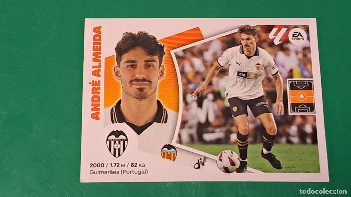 Cromos de F&uacute;tbol: LIGA ESTE 2024 2025 24 25 N&ordm; 14 ANDRE ALMEIDA VALENCIA NUEVO SIN PEGAR