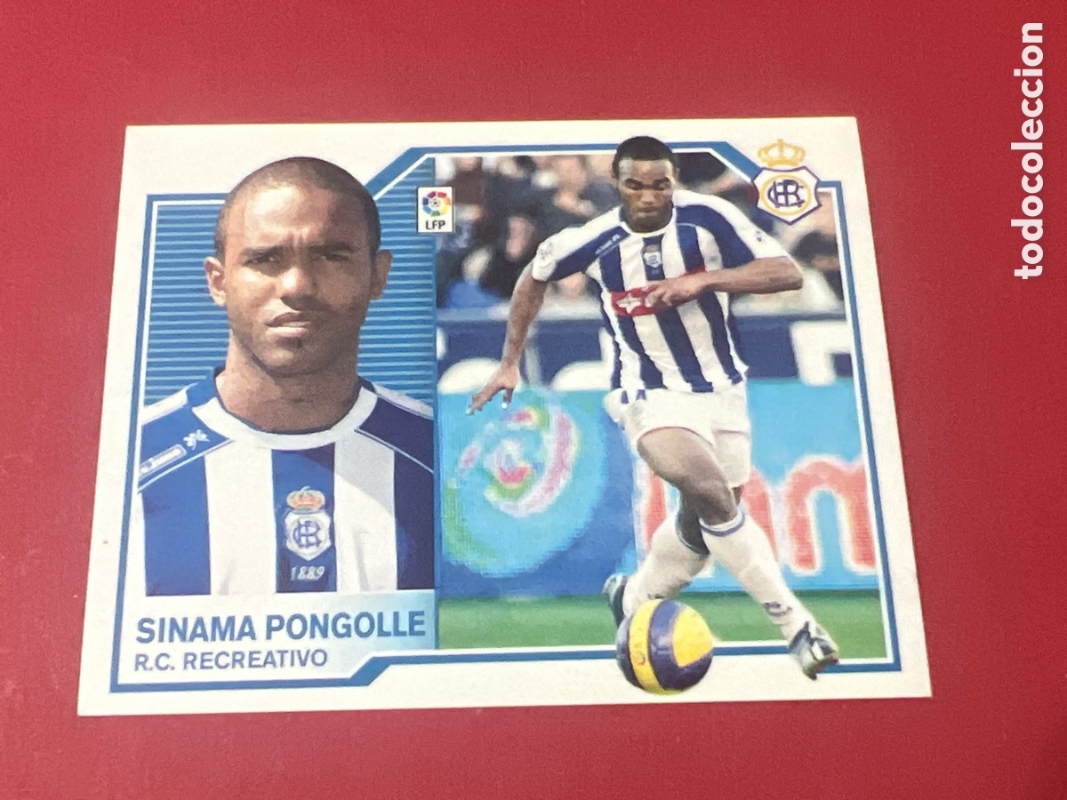 Cromos de F&uacute;tbol: C4377. cromo R.C. Recreativo Sinama Pongolle LIGA ESTE 07-08
