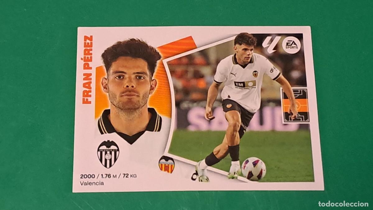Cromos de F&uacute;tbol: LIGA ESTE 2024 2025 24 25 N&ordm; 16 FRAN PEREZ VALENCIA NUEVO SIN PEGAR